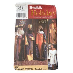 Simplicity 7031 Nativity Costume Collection Pattern Size XS-Medium Retro UNCUT